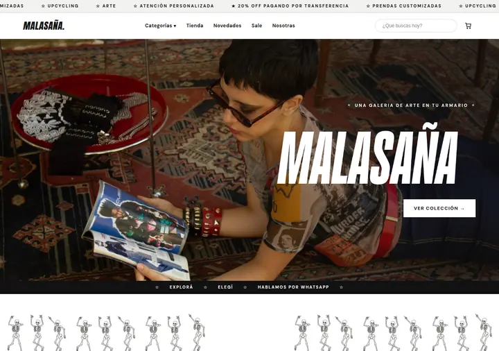 Malasaña Boutique — Tienda online con cierre de compra por WhatsApp